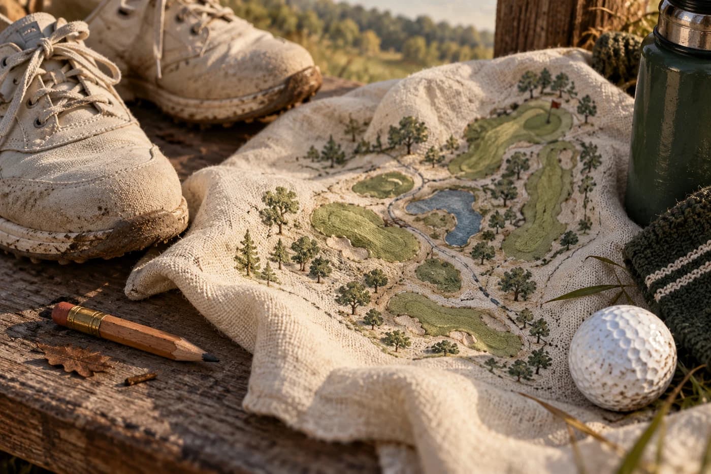 Original editorial artwork for Augusta Ranch Golf Club