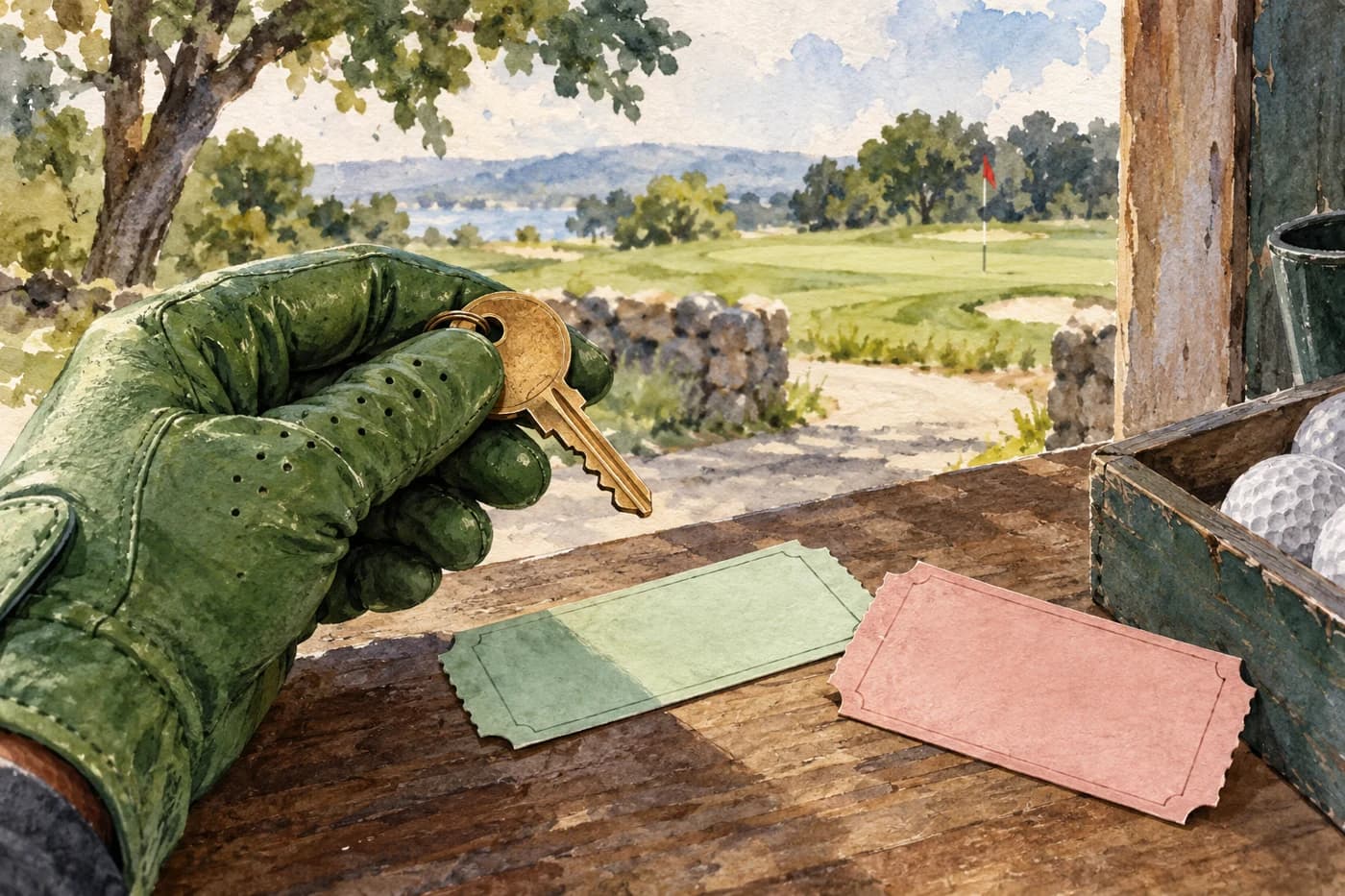 Original editorial artwork for Las Sendas Golf Club