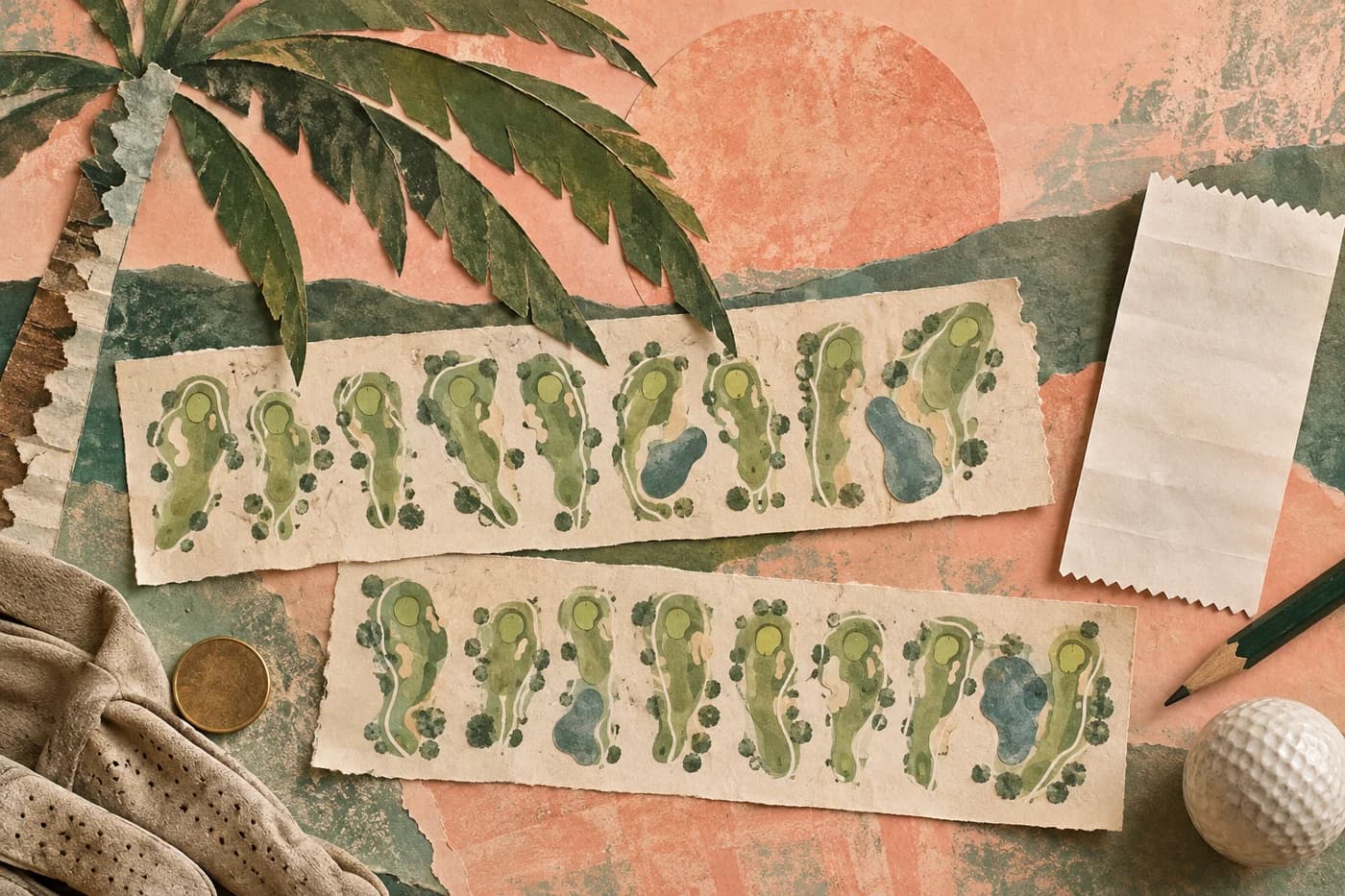 Original editorial artwork for McCormick Ranch — Palm
