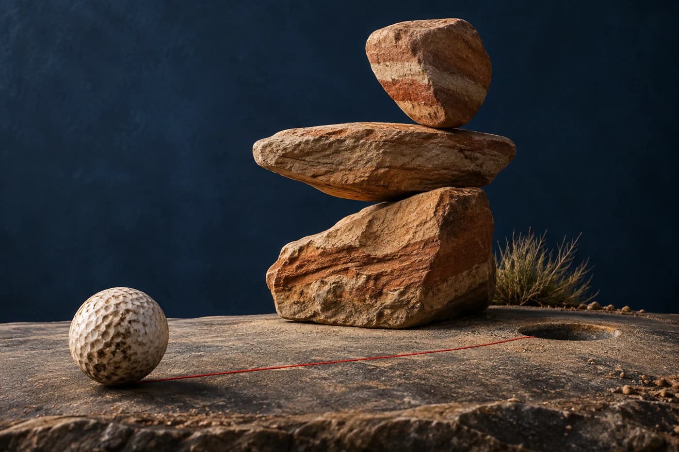 Original editorial artwork for Troon North — Pinnacle